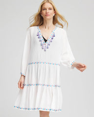 Chico's Beach Swimsuit Cover-Up Dress Alabaster - Chico's