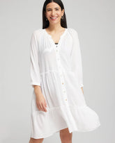 Button Front Swim Coverup Alabaster - Chico's