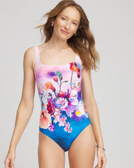Gottex Under The Sea Square Neck One Piece Multi Print - Chico's