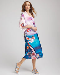 Gottex Under The Sea Kimono Multi Print - Chico's