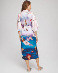 Gottex Under The Sea Kimono Multi Print - Chico's