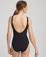 Gottex Yuri Flower One Piece Black/Neutral - Chico's