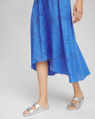 Gottex Skyfall Lace Long Skirt Light Blue - Chico's