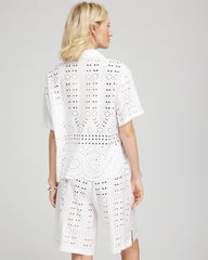 Swimsuit Cover-Up Short and Shirt Set Alabaster - Chico's
