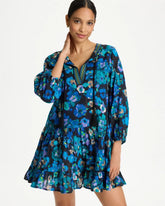 Secret Garden Beach Dress Black/Multi - Chico's