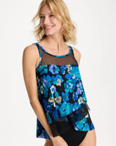 Secret Garden Mirage Tankini Black/Multi - Chico's