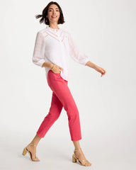Girlfriend Roll Cuff Crop Jeans Hot Honeysuckle - Chico's