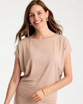 Travelers™ Palm Embossed Knit Top Mocha Mousse - Chico's