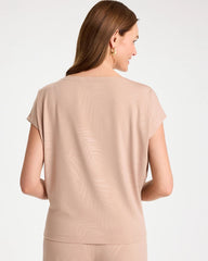 Travelers™ Palm Embossed Knit Top Mocha Mousse - Chico's
