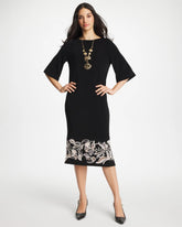 Travelers™ Border Kimono Sleeve Dress Travelers Black - Chico's