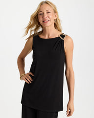 Travelers™ Knit Buckle Tunic Black - Chico's