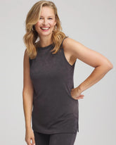 Travelers™ Classic Side-Slit Tank Serene Gray - Chico's