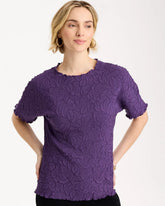 Travelers™ Embossed Pullover Top Rich Amethyst - Chico's