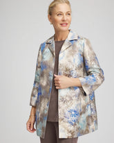 Travelers™ Collection Watercolor Jacquard Jacket Walnut - Chico's