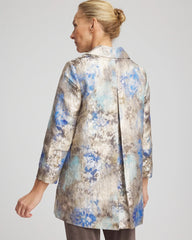 Travelers™ Collection Watercolor Jacquard Jacket Walnut - Chico's