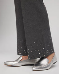 Travelers™ Embellished Straight-Leg Pants Graphite Gray - Chico's