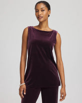 Travelers™ Velvet Side-Slit Tank Night Bloom - Chico's