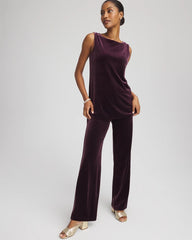 Travelers™ Velvet Side-Slit Tank Night Bloom - Chico's