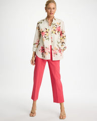 No Iron™ Printed Stretch Shirt Hot Honeysuckle - Chico's