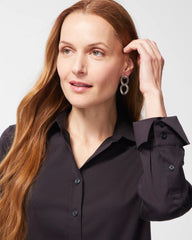 No-Iron™ Stretch Shirt Black - Chico's