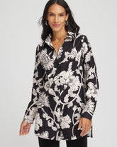 No Iron™ Bryne Bloom Stretch Tunic Black - Chico's