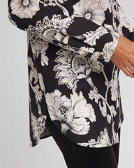 No Iron™ Bryne Bloom Stretch Tunic Black - Chico's