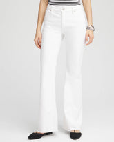 Girlfriend No Stain Frayed Flared Jeans Alabaster - Chico's