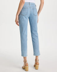Girlfriend Ticking Stripe Crop Jeans Indigo - Chico's