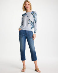 Straight Utility Crop Jean Suki Indigo - Chico's