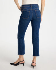 Petite Girlfriend Fray Hem Kick Flares Carina Indigo - Chico's