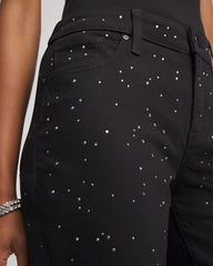 Stone Embellished Girlfriend Slim Ankle Jeans Black - Chico's
