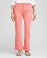 Girlfriend Fray Hem Kick Flare Jeans Melon Mambo - Chico's