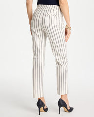 Pinstriped Brigitte™ Slim Ankle Pants Alabaster - Chico's