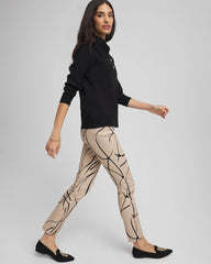 Brigitte™ Golden Leaf Slim Ankle Pants Champagne Fizz - Chico's