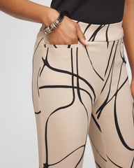 Brigitte™ Golden Leaf Slim Full-Length Pants Champagne Fizz - Chico's