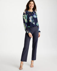 Emme Fly Front Straight Ankle Pants Indigo - Chico's