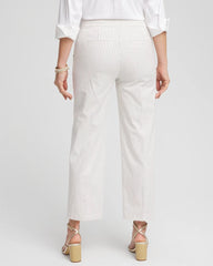 Emme Striped Sailor Straight Crops Ecru - Chico's