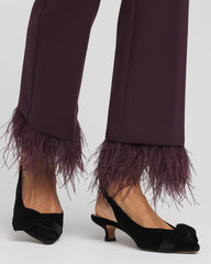 Juliet Feathered Flared Cropped Pants Night Bloom - Chico's