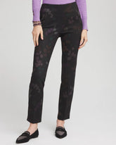 Juliet Floral Ankle Pants Black - Chico's