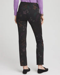 Juliet Floral Ankle Pants Black - Chico's