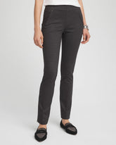 Juliet Tonal Check Ankle Pants Black - Chico's