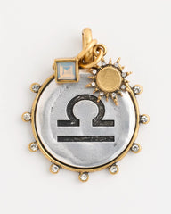 Libra Zodiac Charm Pendant Mixed Metals - Chico's