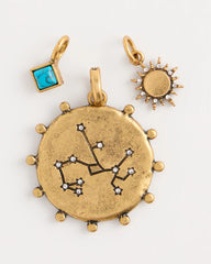 Sagittarius Zodiac Charm Pendant Mixed Metals - Chico's