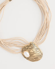 Golden Shell Pendant Necklace Gold - Chico's