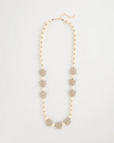 Long Geo Beaded Necklace Neutral - Chico's