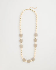 Long Geo Beaded Necklace Neutral - Chico's