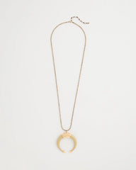 Long Horn Pendant Necklace Neutral - Chico's