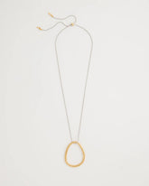 Mixed Metal Circle Pendant Necklace Mixed Metals - Chico's