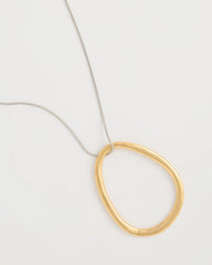 Mixed Metal Circle Pendant Necklace Mixed Metals - Chico's