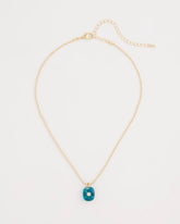 Genuine Jade Stone Pendant Necklace Teal - Chico's